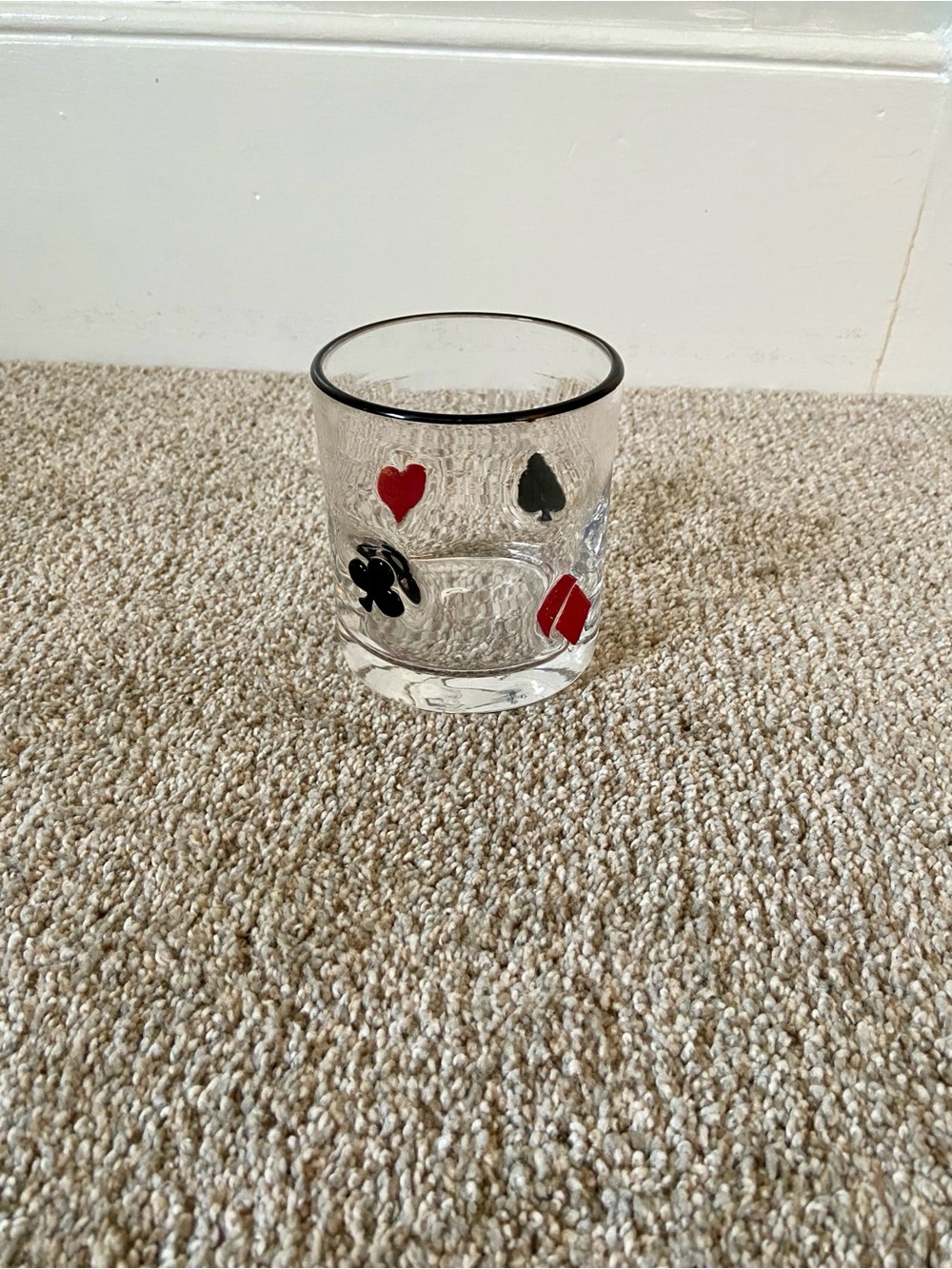 NWOT Icon Juice Glass | Card Suit Poker Casino Vegas Inspired - Picture 9 of 13